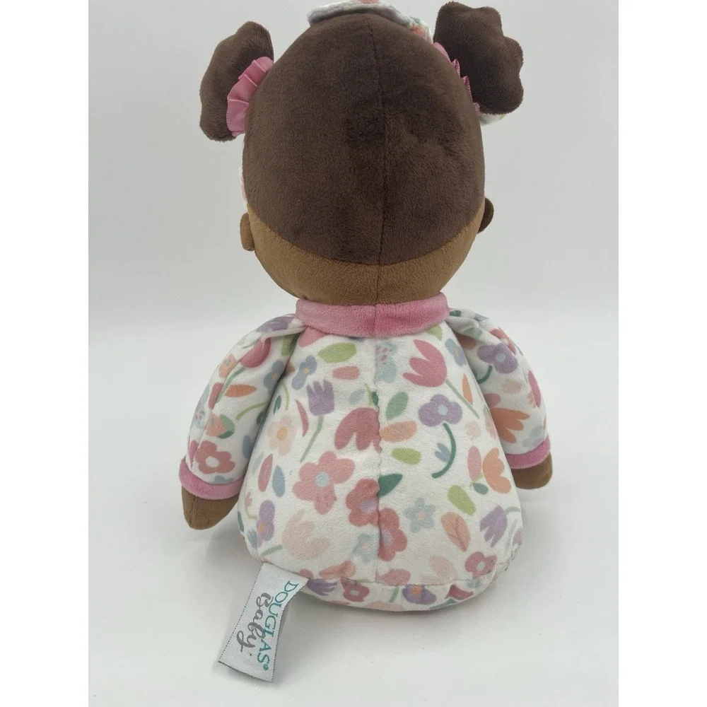 Douglas Baby Lola Blossom Doll 2024 Brown Soft Plush Embroidered Features EUC